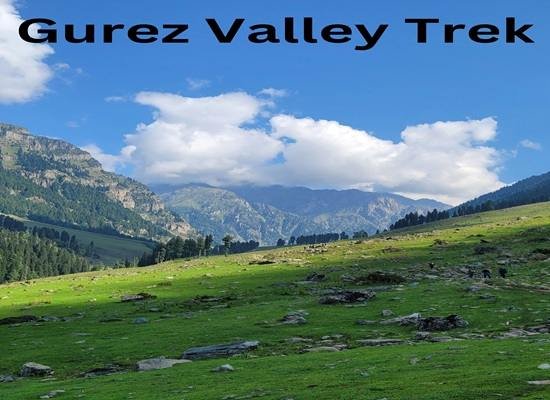 Trekking in Gurez Valley Kashmir wooden houses and mountains