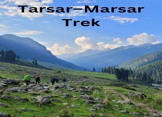 Kashmir Trekking to Tarsar Marsar twin alpine lakes